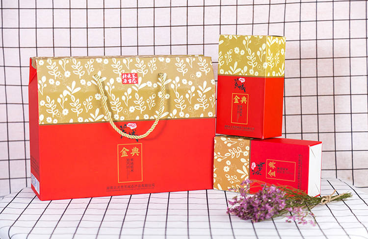 荒域经典瓦楞纸大米包装盒