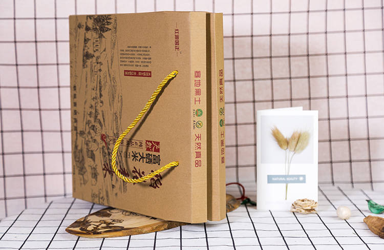 稻花香大米牛皮纸包装盒3