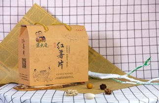 手工红薯片牛皮纸包装盒