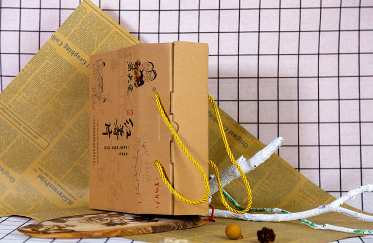 手工红薯片牛皮纸包装盒3