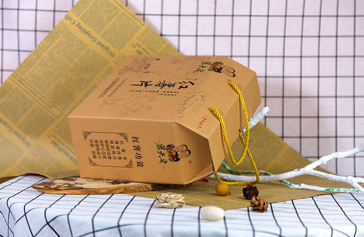 手工红薯片牛皮纸包装盒2