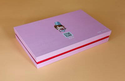 粉色月饼包装盒