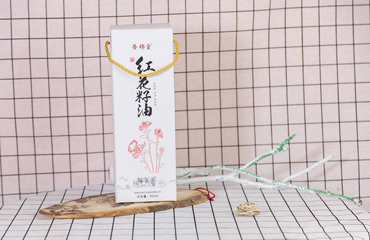 香锦堂红花籽油卡纸包装盒2