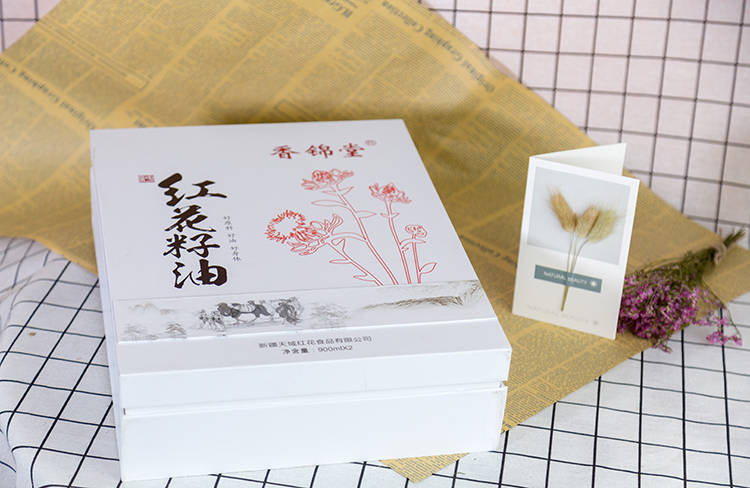 香锦堂红花籽油包装盒1