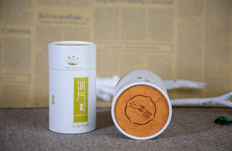 冰片+白茶圆筒包装盒3