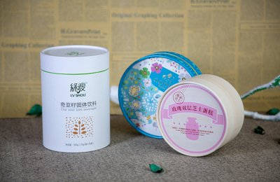 固体饮料圆筒包装盒