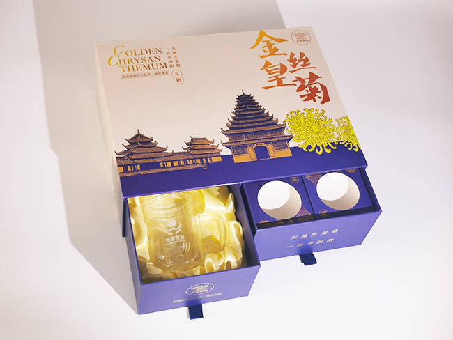 金丝皇菊抽屉礼盒包装4