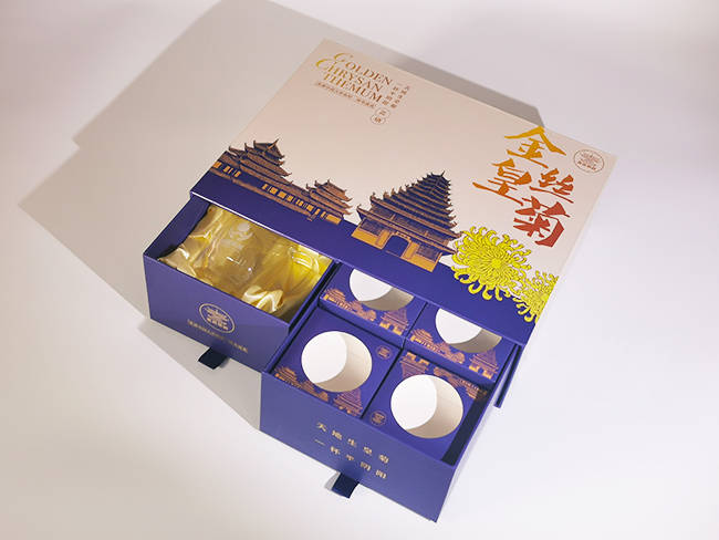 金丝皇菊抽屉礼盒包装5