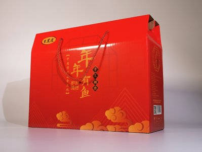 年年有鱼瓦楞包装盒