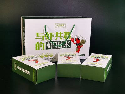 虾稻米礼盒包装