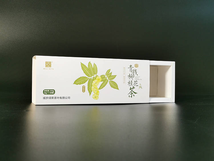 金钱柳茶叶卡纸包装盒1